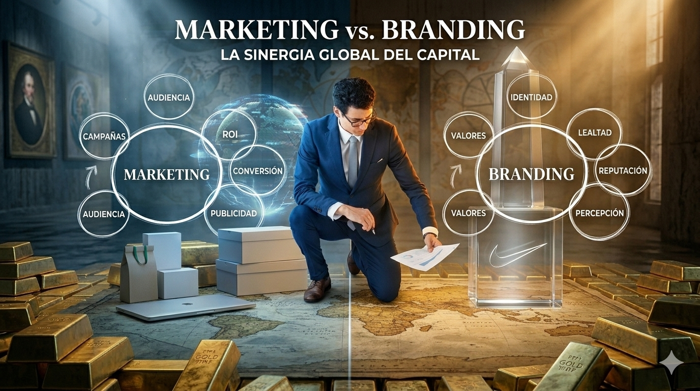 Marketing vs. Branding: ¿Cuál es la verdadera clave del éxito empresarial?